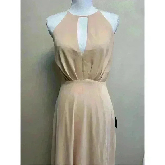 NWT LULUS Aim for amour champagne halter maxi dress, medium. NWT - Picture 6 of 13
